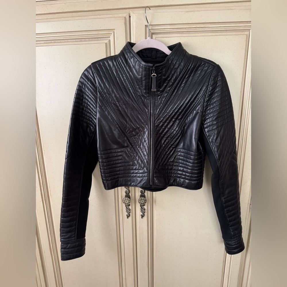 J. Mendel Black Leather Label